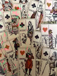 Image 9 of Ancien Jeu de 32 cartes de divination, David, 1892! Complet! 