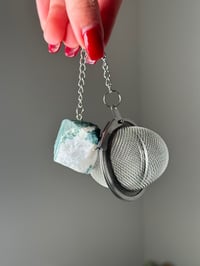 MOSS AGATE CRYSTAL TEA STRAINERS