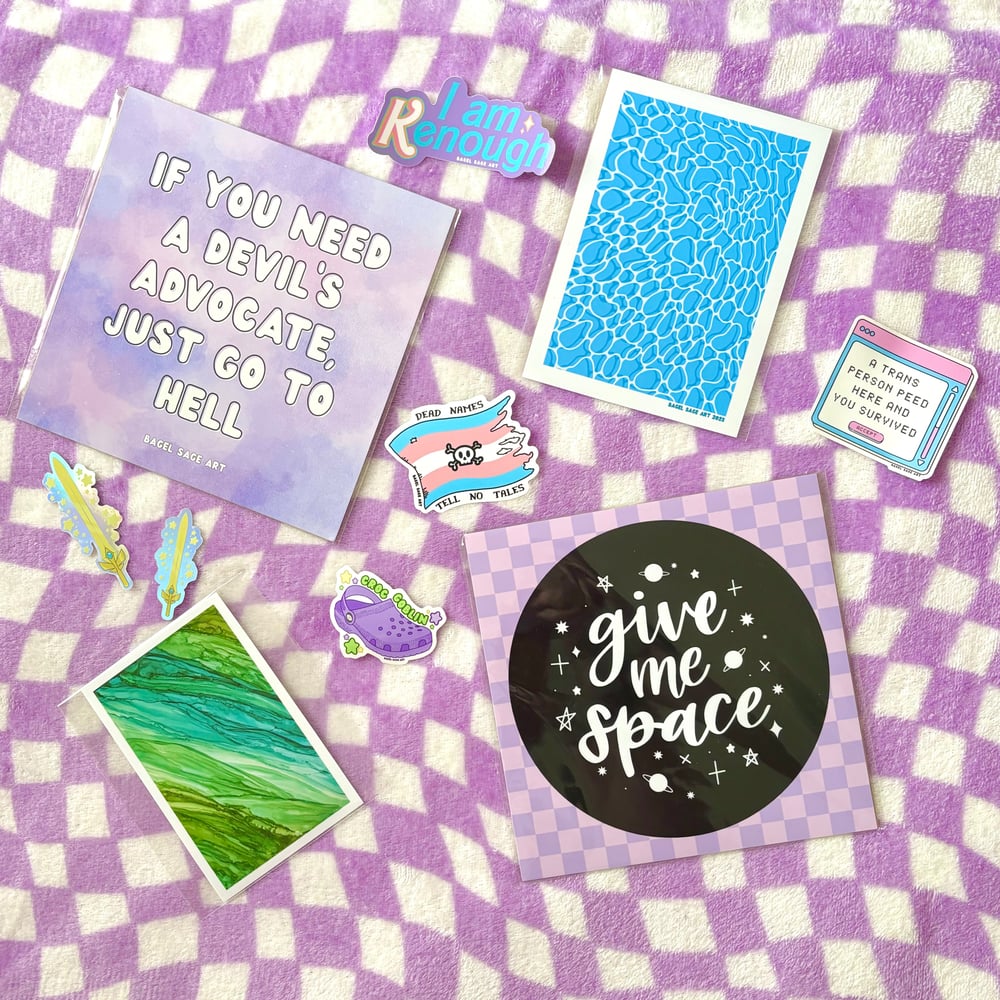 Image of Trans person peed here sticker