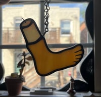 Image 4 of Stained glass good luck charm: footcandle