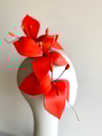 Image 3 of Vibrant orange flower headpiece   