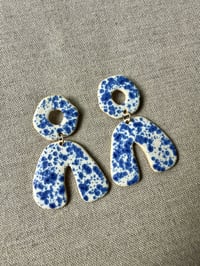 Image 2 of ARCHES EARRINGS - COBALT CRYSTAL