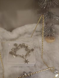 Image 2 of Snowflake Charm Bracelet