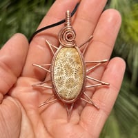 Image 2 of Fossil Coral Star/Sun pendant ☀️
