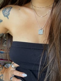 Image 2 of Square Checkered Necklace  