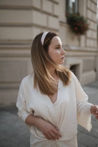Image 1 of Camille Satin Hairbands / Thiner shape