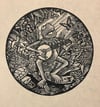 Kermit Block Print