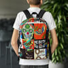 Funk Art Collage Backpack