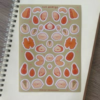 Image 1 of Nut Allergy Sticker Sheet