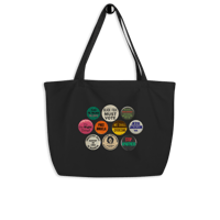Image 2 of Pin Your Politics! Large Tote Bag
