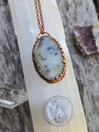 Image 2 of Electroformed green tourmaline in quartz necklace 03