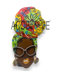 Image 2 of Afro Centric Head Wrap Queen Car Air Freshener