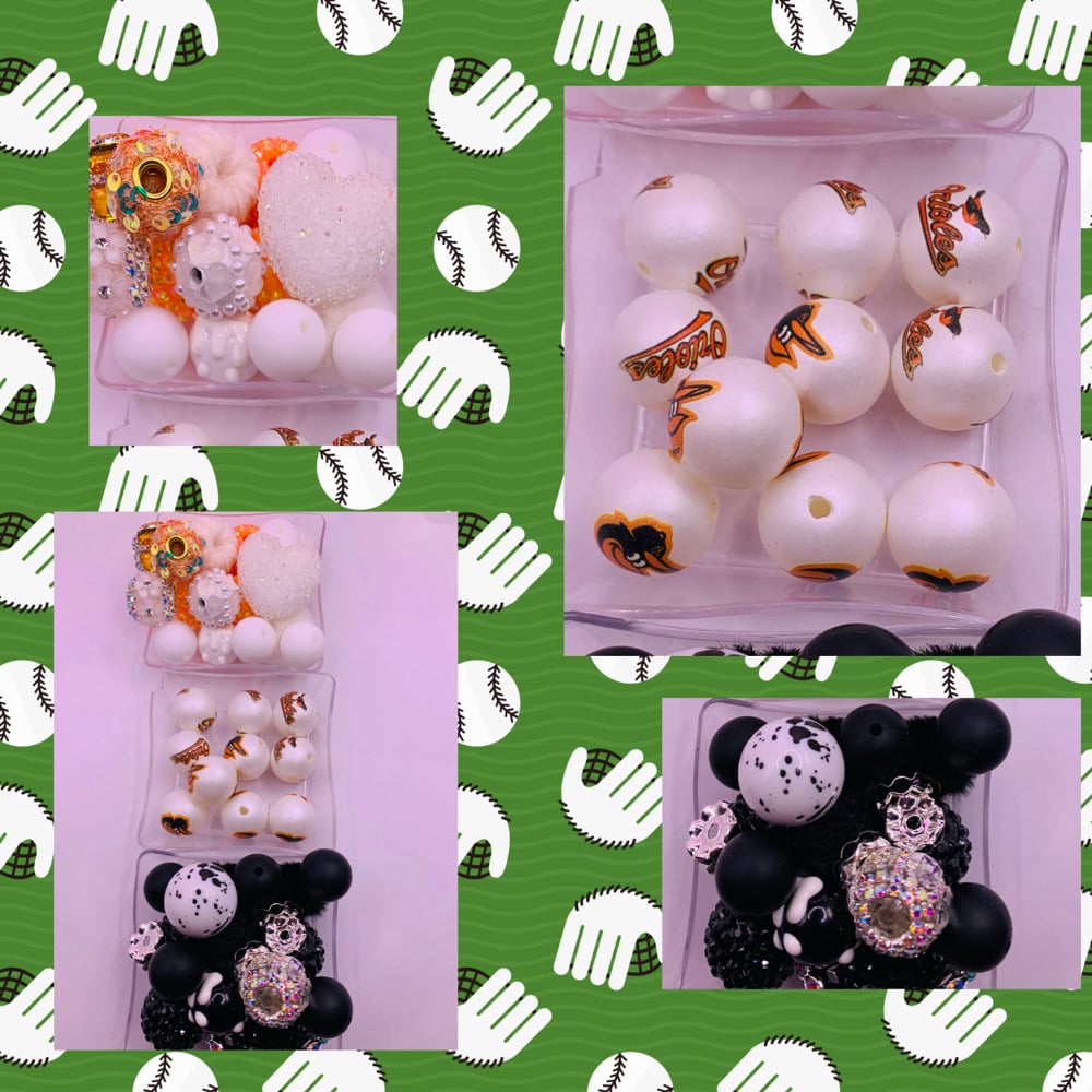 Image of Orange Bird Beads