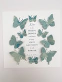 🦋April 3rd - butterfly quote artwork - live in the present…