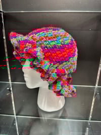 Image 2 of crochet bucket hat with wavy brim R