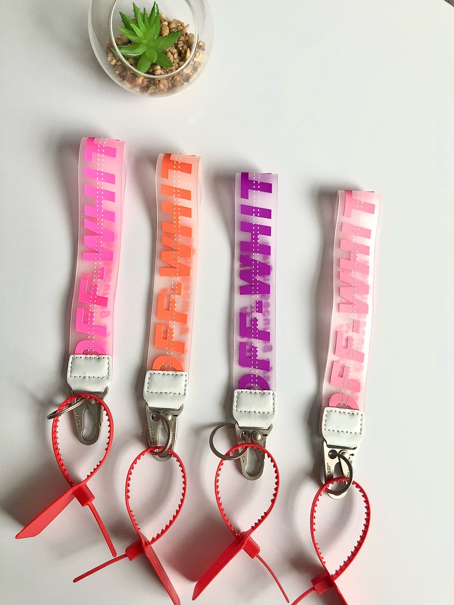 Image of Off white wristlet