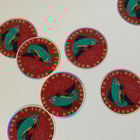Image 2 of 2.5” Born to Fish, But at What Cost Sticker