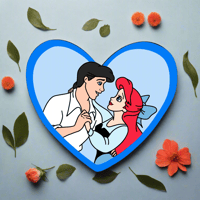 Image 3 of Ariel & Eric Sticker