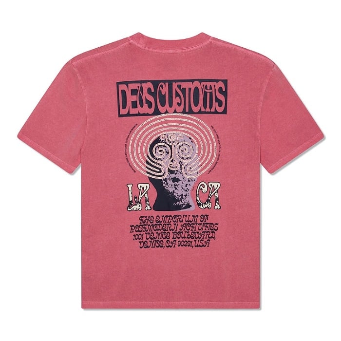 Image of DEUS Labyrinth Tee raspberry
