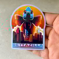 Image of BettaZilla Die Cut Sticker