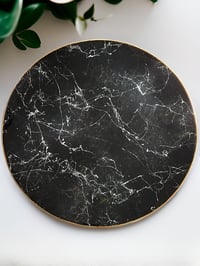 Image 1 of 14" Lazy Susan Turntable Epoxy Resin Art 'The Ten of Pentacles'