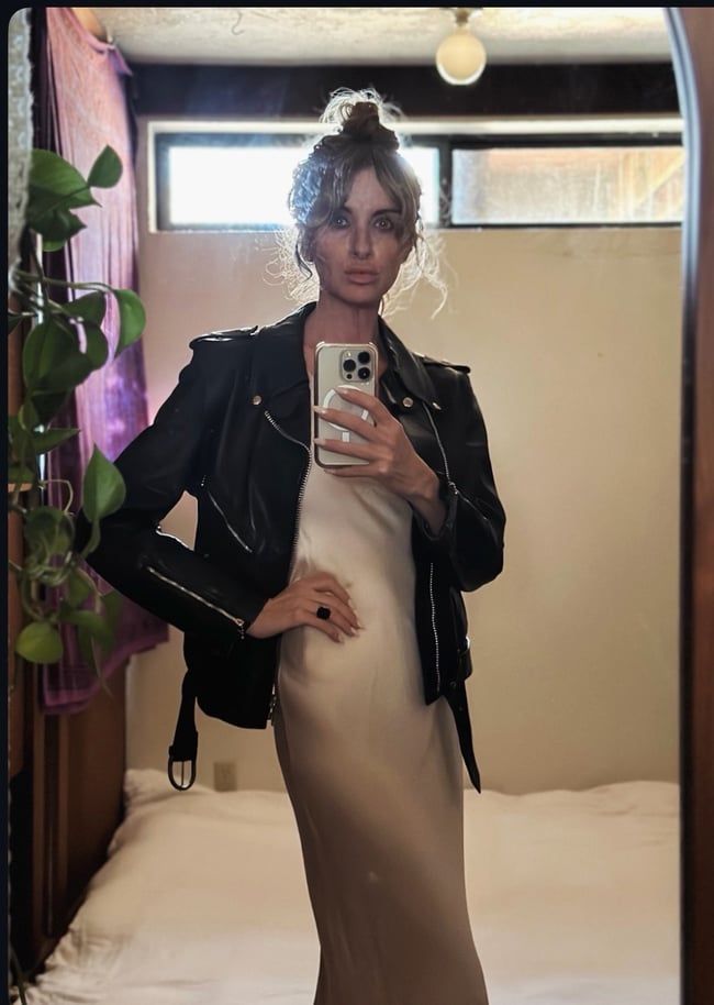 1960s Harley Davidson cycle queen leather motorcycle biker jacket