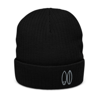 SoCal Recycled Black cuffed beanie 