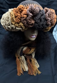 Image 3 of Brownie Ruffle Hat & Scarf Set 
