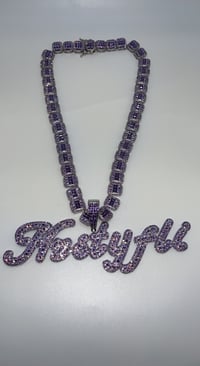Image 2 of Custom Bling Name Necklace 
