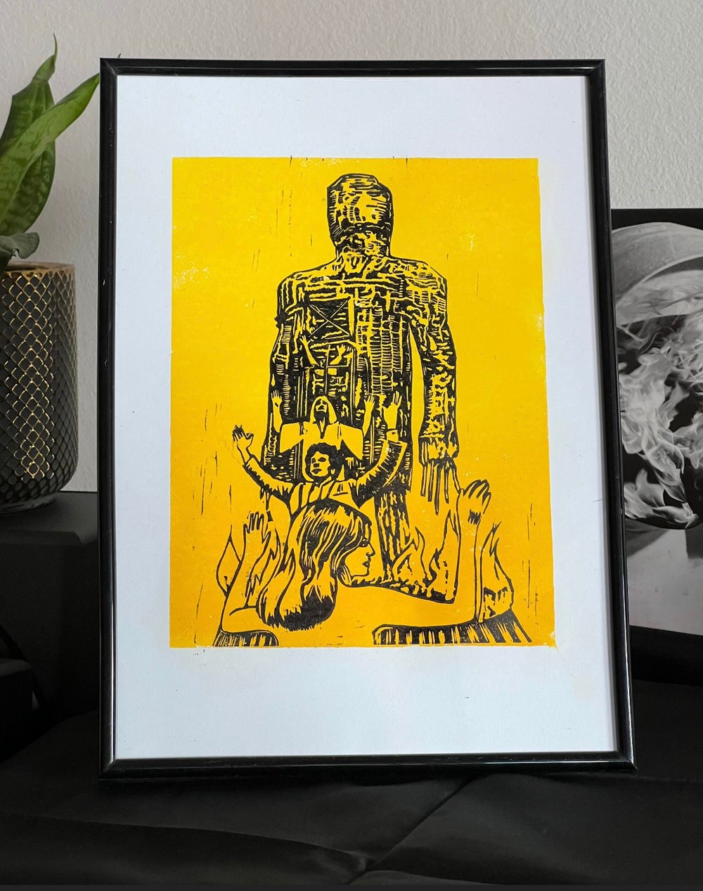 Image of The Wicker Man 1973 Linoprint 