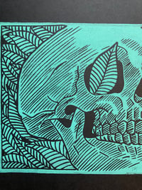 Image 2 of 'Life From Death' Jaguar Teal Limited Variant Blockprint