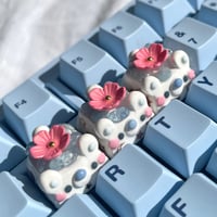 Image 2 of Snow Blossom Artisan Keycap 