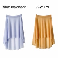Image 6 of High Low mesh solid colors pull on skirts.(1)