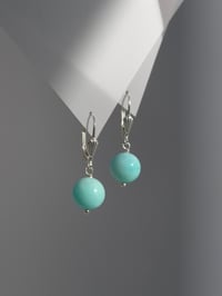 Image 5 of Boucles d'oreilles argent amazonite