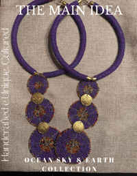 Image 3 of Sanaa Necklace (Purple) 