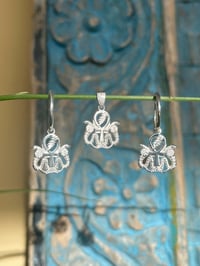 Image 1 of 13 Point Ankh earring & pendant set 