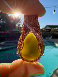 Image 4 of Green opal Copper pendant