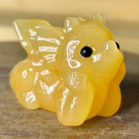 Image 1 of Orange Calcite Laying Dragon ($20)