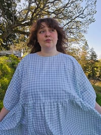 Image 3 of Mint Gingham Boxy Dress
