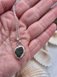 Image 3 of Dark Green Seaglass Necklace 