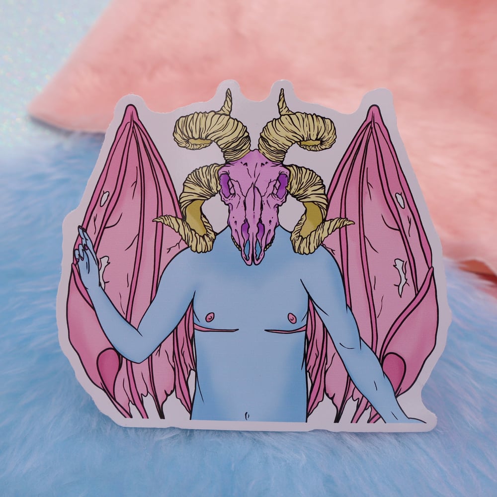 Image of Trans Demon Large Vinyl Sticker