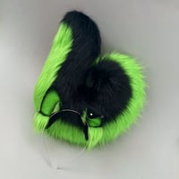 Image 5 of Black/Green Mismatch Husky Set
