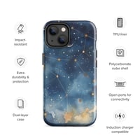 Image 16 of Celestial Constellation Night Sky Stars and Clouds Painting Tough Case for iPhone®