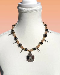 Image 1 of Orange and Black Dumpy Necklace