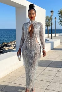 Image 6 of Jade Diamanté Dress