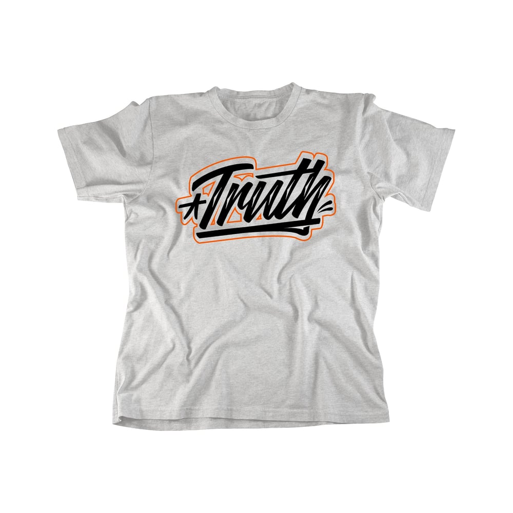 "Urban Truth" T Shirt | Heather Grey/Black/Orange
