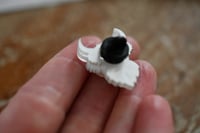 Image 4 of Harper the Highland Cow pin - white ripple