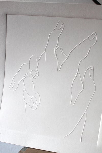 Image of Hand In Hand - Embossing 