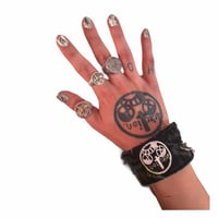 Image 1 of 1 of 1 denim pierced bracelet/anklet