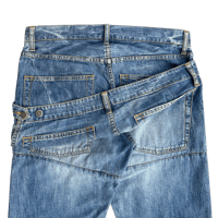 Image 3 of Cabane de Zucca "Double Waist Bucket" Denim - 32.